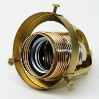 Lampenschirm Lampen Glashalter 62x57mm aus Messingblech roh für alle E14 und E27 Fassungen geeignet