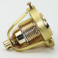 Lampenschirm Lampen Glashalter 62x57mm aus Messingblech roh für alle E14 und E27 Fassungen geeignet