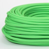 Textilkabel Stoffkabel kiwigrün 3-adrig 3x0,75...