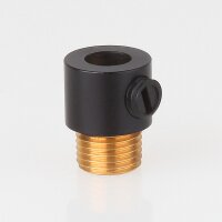 M10x1 Klemmnippel Zugentlastung aus Metall Schwarz mit...