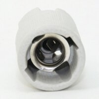 E14 Porzellan-Aufbau-Lampenfassung, einteilig mit Befestigungslöchern – 250V/2A