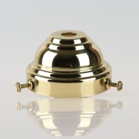 Lampenschirm Glashalter 58x35mm Messing poliert für...