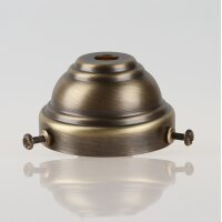 Lampenschirm Glashalter 58x35mm Antik Fume für E14...