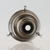 Lampenschirm Glashalter 58x35mm verchromt für E14...