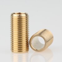 M10x1 Lampen-Gewinderohr Messing roh – 20 mm...