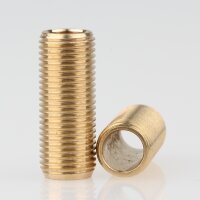 M10x1 Lampen-Gewinderohr Messing roh – 25 mm...