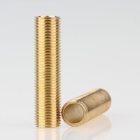 M10x1 Lampen-Gewinderohr Messing roh – 40 mm...