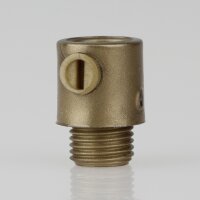 M10x1 Klemmnippel Zugentlastung Gold mit...