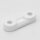 Polyamidschelle für Kabel – Zugentlastung, weiß, Lochabstand 20 mm, 30 x 10 x 4 mm