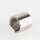 M10x1 Innengewinde Messing Abschluss-Knopf mit Stahlseilführung, vernickelt, 12x12 mm