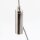 M4 Innengewinde Messing Seilstopper mit seitlichem Ausgang, vernickelt, 9x29 mm