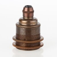 E27 Vintage Metall Lampenfassung antik fume mit...
