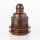 E27 Vintage Metall Lampenfassung antik fume mit Klemmnippel Zugentlaster und 2 Schraubringe