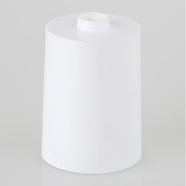Lampen Baldachin Zylinderform für 10er Rohr – Kunststoff weiß, Ø 60 mm, Höhe 85 mm