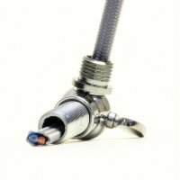 Textilkabel schwarz 2-adrig 2x0,75mm² Flachleitung