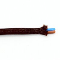 Textilkabel braun 2-adrig 2x0,75mm² Flachleitung