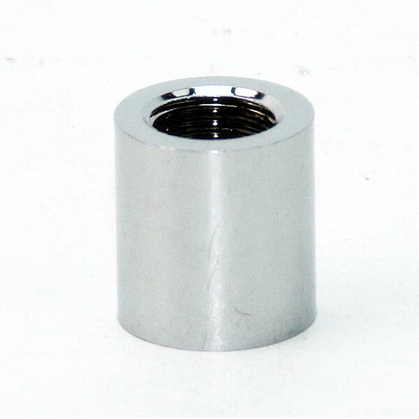 Reduzier-Muffe Gewinde-Adapter verchromt M13x1 Innengewinde auf M10x1 Innengewinde