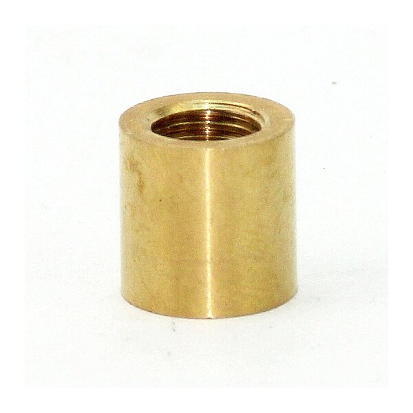 Reduzier-Muffe Gewinde-Adapter Messing roh M10x1 Innengewinde auf M8x1 Innengewinde