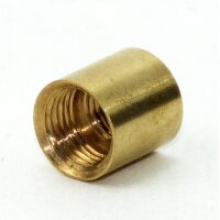 Reduzier-Muffe Gewinde-Adapter Messing roh M10x1 Innengewinde auf M8x1 Innengewinde