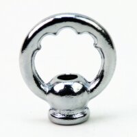 Zahnringnippel Metall verchromt M10x1 Innengewinde...