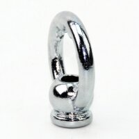 Zahnringnippel Metall verchromt M10x1 Innengewinde...
