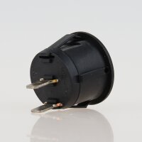 Einbau-Wippschalter schwarz 1-polig EIN/AUS 250V/6A rund unbeleuchtet