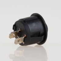 Einbau-Wippschalter schwarz 1-polig EIN/AUS 250V/6A rund unbeleuchtet
