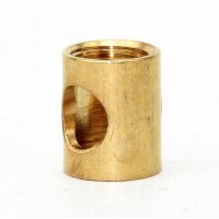 Auslass-Muffe Gewinde-Adapter Messing roh M10x1...