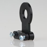 Zugentlaster für Lampen – Kabelaufhänger aus Kunststoff, schwarz, mit Schelle und Schrauben für 10er Rohr