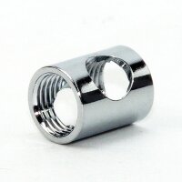 Auslass-Muffe Gewinde-Adapter verchromt M10x1...