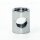Auslass-Muffe Gewinde-Adapter verchromt M10x1 Innengewinde auf M10x1 Innengewinde 12x15mm