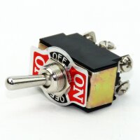 Einbau-Kippschalter mit Metallhebel – 1-polig,...