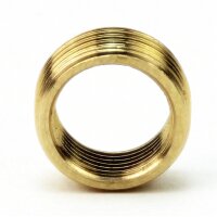 3/8" AG auf M13x1 IG Reduzier Gewinde-Adapter | Länge 7 mm | Messing roh