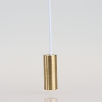 Zugschnur mit Messing-Anhänger 8x20mm, 220mm lang,...