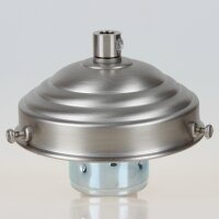 Lampenschirm Glashalter 89x34mm edelstahloptik mit E27...