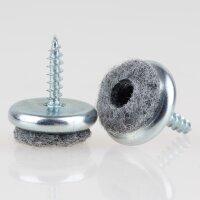 Filzgleiter 18 mm grau mit Schraube für...