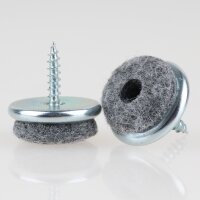 Filzgleiter 22 mm grau mit Schraube für...