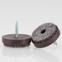 Filzgleiter 28 mm braun mit Schraube für...