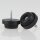 Möbelstopper 24 mm schwarz mit Schraube – rutschfest