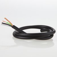 PVC-Lampenkabel schwarz 4-adrig 4x0,75 mm² –...