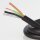 PVC-Lampenkabel schwarz 4-adrig 4x0,75 mm² – Rundleitung mit Schutzleiter - Meterware