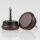 Möbelgleiter 20 mm braun rund – Kunststoff mit beweglichem Nagel