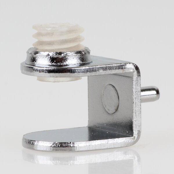 Häfele Bodenträger 6–10mm Glasböden 3mm Bohrloch mit Sicherungsschraube