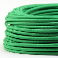 Textilkabel Stoffkabel grün 3-adrig 3x0,75...