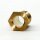 M10x1 Trompetennippel 6 kant ohne Verdrehschutz Messing 12x20 mm Gewindelänge 18 mm