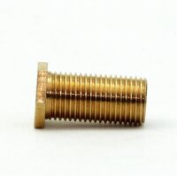 M10x1 Trompetennippel 6 kant ohne Verdrehschutz Messing 12x22 mm Gewindelänge 20 mm