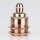 E27 Vintage Lampenfassung Metall Bronze mit 2 Schraubringe und Zugentlastung