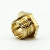 M10x1 Trompetennippel 6 kant ohne Verdrehschutz Messing...