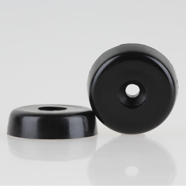 Möbelgleiter Kunststoff 25 mm schwarz – zum Schrauben