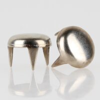 Möbelgleiter 10 mm, 3 Zacken – Metall vernickelt